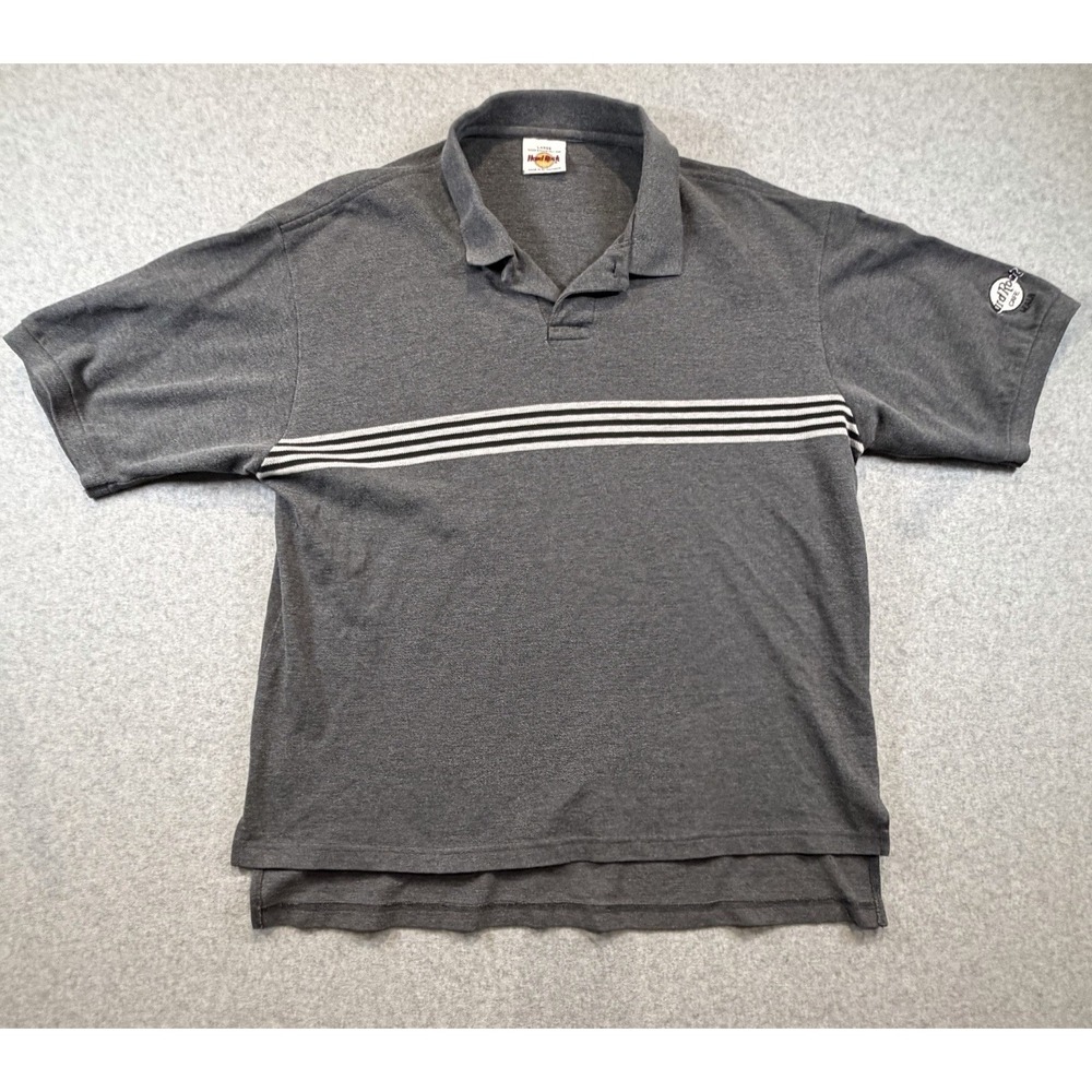 Vintage 2000s Hard Rock Polo Maui Embroidered Mens Size Large